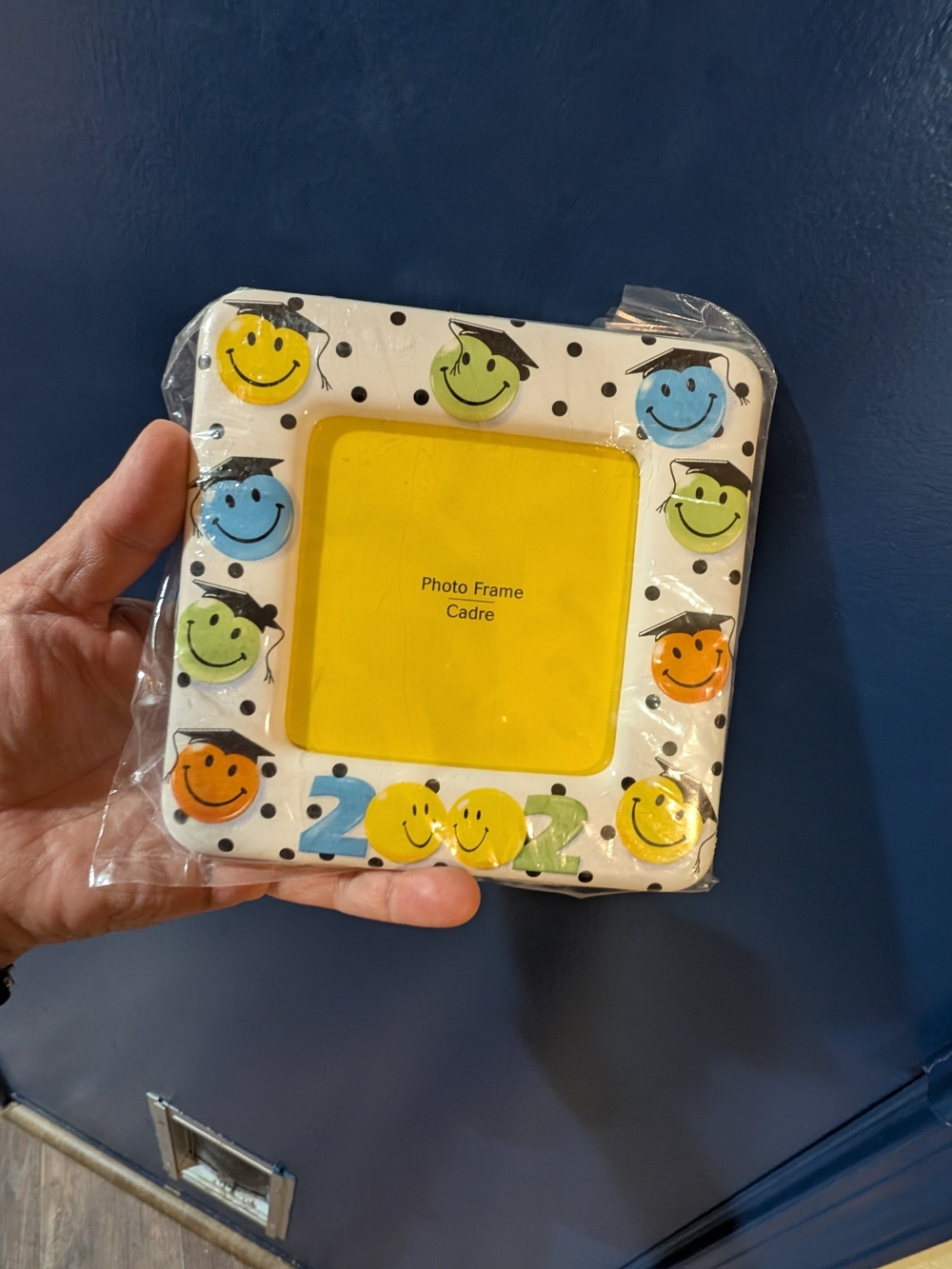 Hallmark Graduation Photo Frame Smiley Faces Y2K New in Package